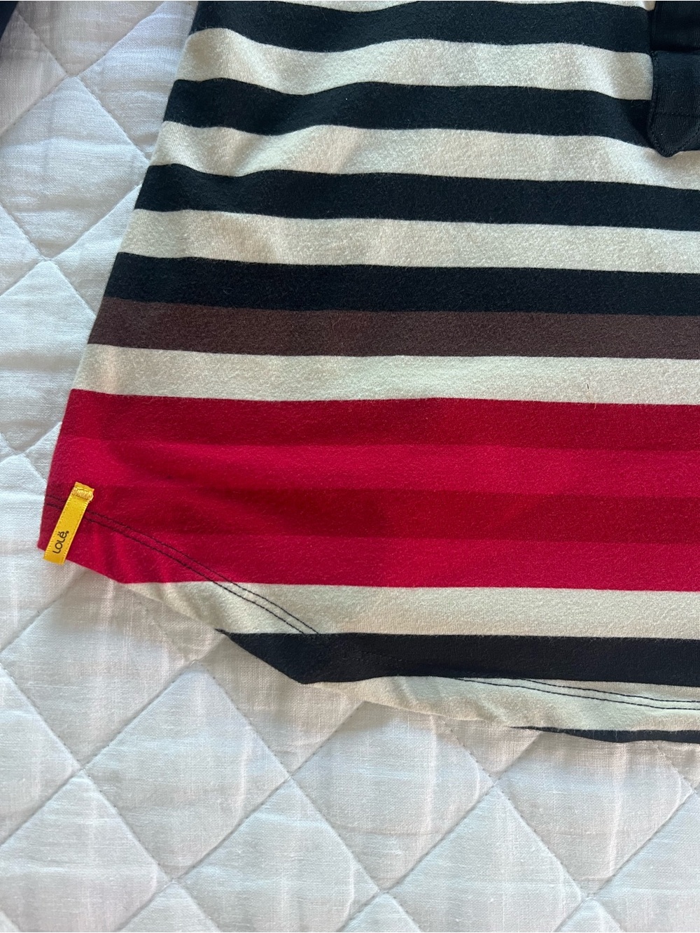 Lolë Striped Henley Top